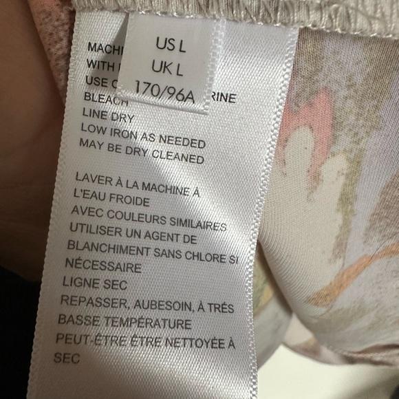 Urban Outfitters Floral Satin Slip MIDI Dress Size Large - Picture 6 of 7